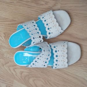 Valentina Rangoni Tayra Tan Leather Sandals Size 8.5